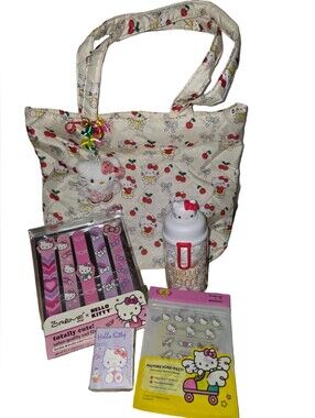Hello Kitty Bag W Plush Bag Charm And Etc.